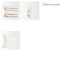 71458-CFNA - Maryn 22x22 Square Cream w/ Brown Stripes Pillow Cover w/Non-Allergen Filler