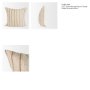 71461-CFD - Merrick 22x22 Square Natural Beige w/ Orange Stripes Decorative Pillow