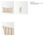 71462-CFD - Merrick 14x26 Lumbar Natural Beige w/ Orange Stripes Decorative Pillow