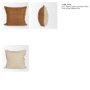71466-CFNA - Lowen 22x22 Square Copper Rust Woven Pillow Cover w/Non-Allergen Filler