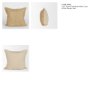 71470-CFNA - Lowen 22x22 Square Gold Woven Pillow Cover w/Non-Allergen Filler
