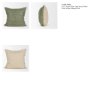 71472-CFNA - Lowen 22x22 Square Silver Sage Woven Pillow Cover w/Non-Allergen Filler
