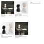 71476 - Shadow White & Black Marble Bookends