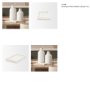 71479 - Camellia Rectangular White Marble Scalloped Tray