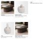71485 - Cava Ribbed White Marble Mortar & Pestle