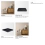 71493 - Stratus Black Marble Square Decorative Tray
