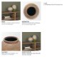 71513 - Cotto 8.7H Weathered Round Terracotta Vase