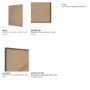 71518 - Drape III Camel Fabric Dimensional Framed Art
