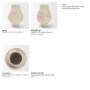 71521 - Velo Cream w/Blush Pink Hand-Painted Terracotta Decorative Vase