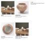 71522 - Velo Brown w/White Hand-Painted Terracotta Decorative Vase
