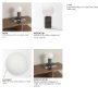 71527 - Caldo Brown Marble Base w/ Frosted Glass Globe Table Lamp