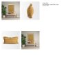 71532-CFD - Kambal 14x26 Mustard Cotton Pillow Cover w/Down Filler