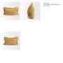 71533-CFD - Kambal 13x21 Mustard Cotton Pillow Cover w/Down Filler