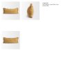 71534-CFD - Kambal 14x36 Mustard Cotton Pillow Cover w/Down Filler