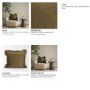 71535 - Kambal 20x20 Dark Olive Cotton Decorative Pillow Cover