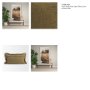 71536-CFD - Kambal 14x26 Dark Olive Cotton Pillow Cover w/Down Filler