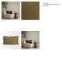 71537-CFD - Kambal 13x21 Dark Olive Cotton Pillow Cover w/Down Filler