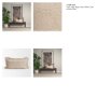 71540-CFD - Kambal 14x26 Light Beige Cotton Pillow Cover w/Down Filler