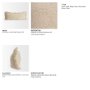 71542 - Kambal 14x36 Light Beige Cotton Decorative Pillow Cover