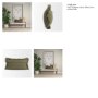 71544-CFD - Kambal 14x26 Evergreen Cotton Pillow Cover w/Down Filler
