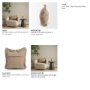 71549 - Kambal 13x21 Sand Cotton Decorative Pillow Cover