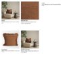 71551 - Kambal 20x20 Mahogany Cotton Decorative Pillow Cover