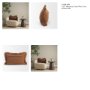 71553-CFD - Kambal 13x21 Mahogany Cotton Pillow Cover w/Down Filler