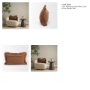 71553-CFNA - Kambal 13x21 Mahogany Cotton Pillow Cover w/Non-Allergen Filler