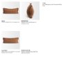 71554 - Kambal 14x36 Mahogany Cotton Decorative Pillow Cover