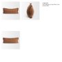 71554-CFD - Kambal 14x36 Mahogany Cotton Pillow Cover w/Down Filler