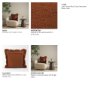 71555 - Kambal 20x20 Copper Rust Cotton Decorative Pillow Cover