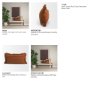 71556 - Kambal 14x26 Copper Rust Cotton Decorative Pillow Cover