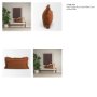 71556-CFD - Kambal 14x26 Copper Rust Cotton Pillow Cover w/Down Filler
