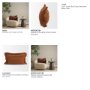 71557 - Kambal 13x21 Copper Rust Cotton Decorative Pillow Cover