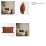 71557-CFD - Kambal 13x21 Copper Rust Cotton Pillow Cover w/Down Filler