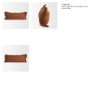 71558-CFD - Kambal 14x36 Copper Rust Cotton Pillow Cover w/Down Filler