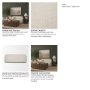 71571 - Saga Cream Fabric 3 Seater Sofa