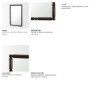 71573 - Lenora Heritage Spool Frame Wall Mirror | Dark Brown Wood