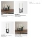 71579 - Serpens Black Metal Narrow Candle Holder