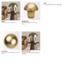 71588 - Orlo 15.4" Gold Metal Mushroom Table Lamp