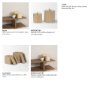 71604 - Benton White-Washed Wood w/ Brass Handle Decorative Box Set