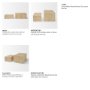 71607 - Strata Fluted White-Washed Wood Decorative Box Set