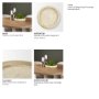 71613 - Ophelia Cream and Beige Glazed Terracotta Decorative Bowl