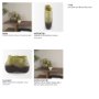 71620 - Tulano Low Green and Brown Glass Vase