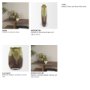 71621 - Tulano Medium Green and Brown Glass Vase