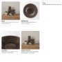 71623 - Bruna Wide Mouth Geometric Brown Glass Vase