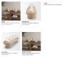 71636 - Plinth Walnut Wood w/ Glass Candle Holder