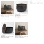 71638 - Voss Black Metal w/ Dark Wood Lid Canister