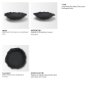 71649 - Verdant Large Matte Black Metal Decorative Centerpiece Bowl