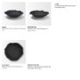 71650 - Verdant Small Matte Black Metal Decorative Centerpiece Bowl